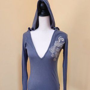 Romeo & Juliet beaded 'skull' art design top/hoodie~